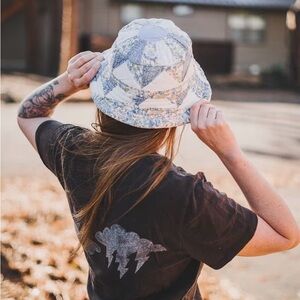 Patchwork Quilt Bucket Hat – Handmade from Vintage Fabric Scraps